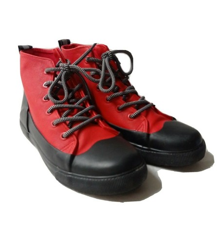Hunter Original Para Mujer De Las Señoras Negro/Rojo Impermeable Botas,  Zapatos Talla Uk 4 (US 6) | eBay