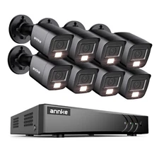 ANNKE 8CH 3K 5MP Lite DVR 1080P CCTV Security Camera System Outdoor Color Night
