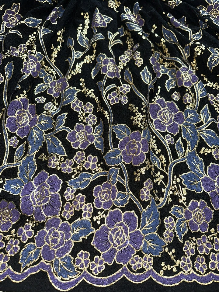 Nuevo con etiquetas Vestido LulaRoe Pequeño ELEGANTE Amelia Plisado Bolsillo Lámina Dorada Floral Foto 3 de 3