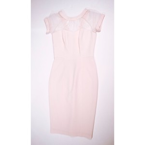 maggy london sheer illusion dress