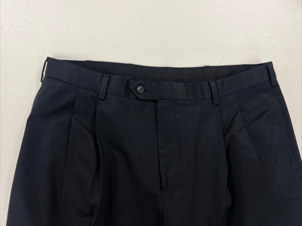 Jos A. Pantalones Bank Hombre Negro Algodón Sólido Caqui 37X30 $128 Foto 4 de 4