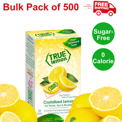 True Lemon Water Enhancer Packets, Sugar-Free, 0 Calorie, Bulk Pack (500Packets)