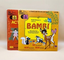 Walt Disney 33 1/3 Record Storybook Duo - Bambi & ABC's