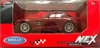 Welly Mercedes Benz Sls Amg Rot Ca. 1:43 9-10 Cm Nex Modellauto Neu & Ovp