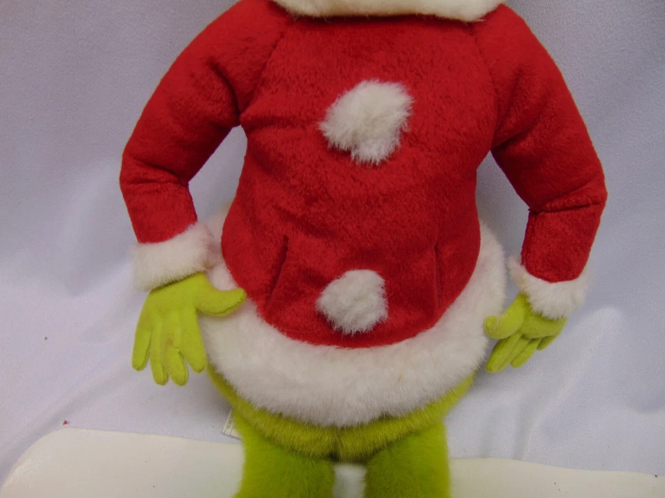 1999 Dr Seuss The Grinch Stole Christmas Stuff Plush Toy 22" long Santa Suit - Image 3 of 4