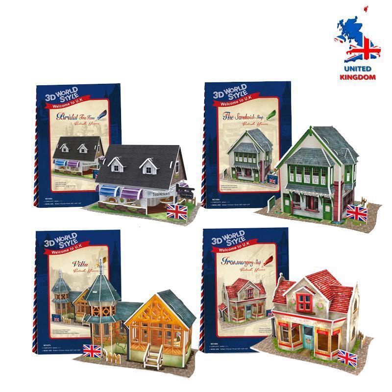 Leer Humanista Confundir SET OF 4 CubicFun 3D Puzzle 3D World Style Welcome to UK 3D Puzzless  6944588231057 | eBay