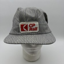 CP Rail Baseball Cap Hat Train Snapback Canadian Pacific Railroad Conductor Vtg