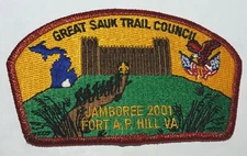 Great Sauk Trail Council 2001 National Jamboree  JSP Mint TK1
