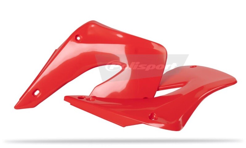Ouïes de radiateur Polisport rouge pour moto cross Honda CR 125 250