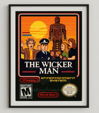 The Wickerman A3 Poster | 8-Bit NES Style | High Quality Print | FREE POST