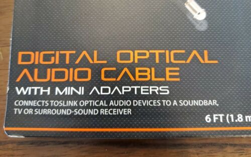 Digital Optical Audio Cable w/Mini Adapters by blackweb - Picture 2 of 4