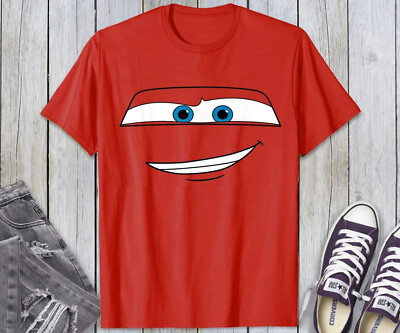 Disney Pixar Cars Lightning McQueen Big Face Shirt Unisex Shirt Kid Shirt  600113