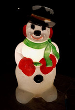 Sweet Vintage Blow Mold FROSTY the SNOWMAN 31” Lighted Decoration