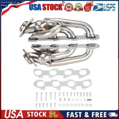 For Dodge Ram 1500 2009-2018 5.7L HEMI Shorty Stainless Performance Headers 66