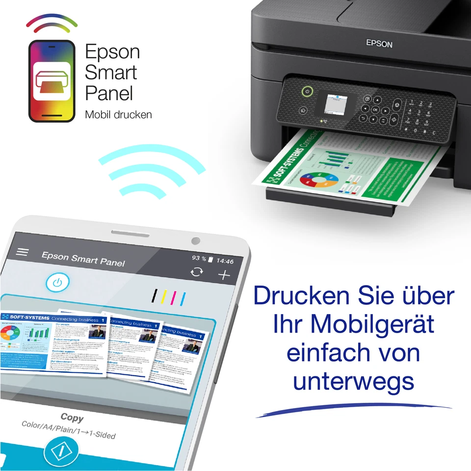 Epson Drucker WorkForce WF-2935DWF 4-in-1-Tintenstrahldrucker WLAN - Bild 4 von 4