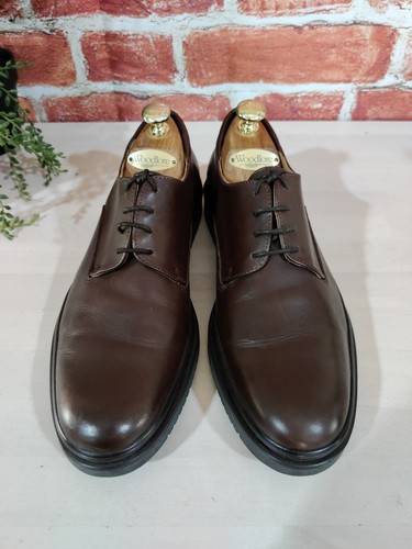 JONES BROWN FORMAL SHOES UK 9 EU 43 VIEN MENS LEATHER LACE UP SMART DERBY WORK - Picture 2 of 7