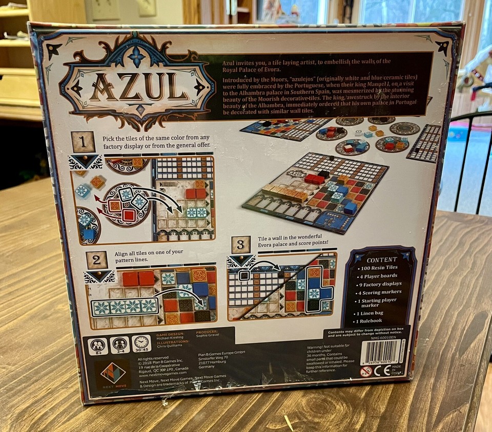 Azul Board Game Brand New and Sealed in Box 826956600107| eBay