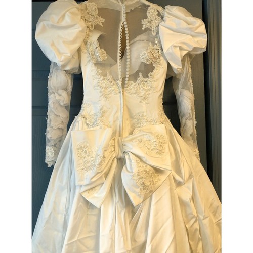 Wedding Dress Size 6 1992 Vintage - Picture 6 of 14