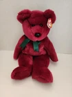 Ty Beanie Buddy Teddy The Bear Cranberry 14” Large W/Tags 1998 Vintage