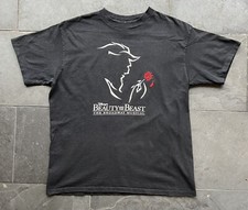 Vintage 00s Disney Beauty And The Beast Musical Promo T-Shirt XL 22.5x28