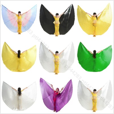 Girl Kids Worship Dance Angel Wings Belly Dance Costume Children's Isis Wings