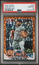 2023 Topps Series 2 JOSE BUTTO RC Orange Ice Foil 170/299 PSA 10 Gem Mint Mets !