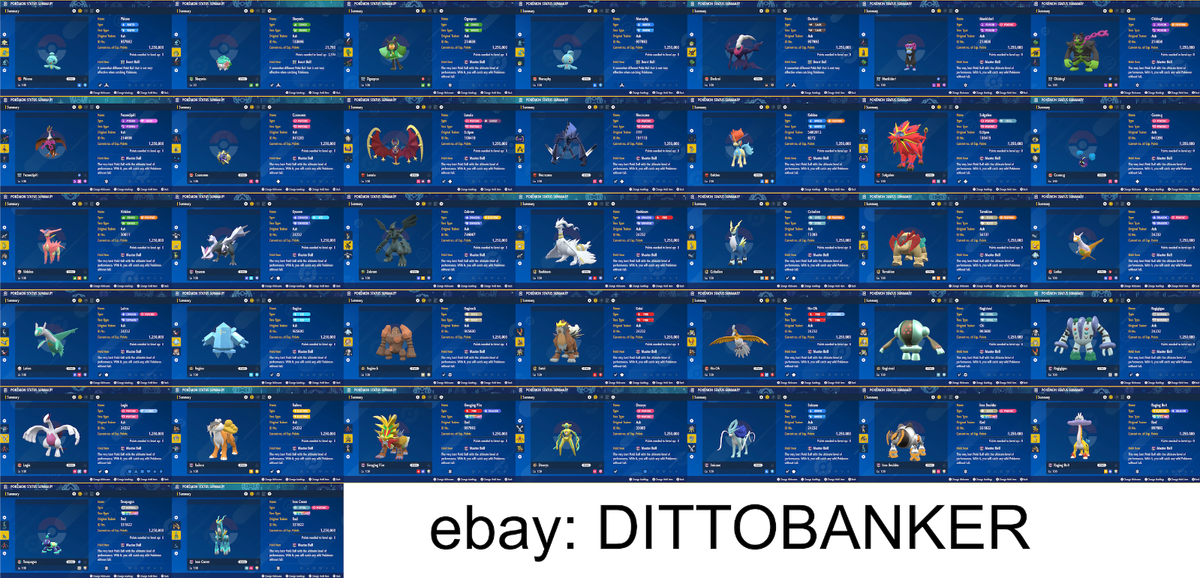 Pokemon SCARLET & VIOLET ✨ALL LEGENDARY Bundle (x89) SHINY
