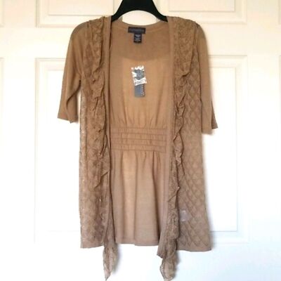 NWT Covington Open Front Cardigan Size S