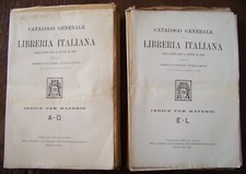 Catalogo generale della libreria italiana dal 1900 al 1920. Milano, 1933-1939.