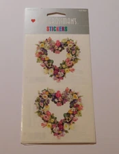 Mrs. Grossman's Lot  3 Sticker Sheets Brand New in Package Heart Wreath HTF RARE