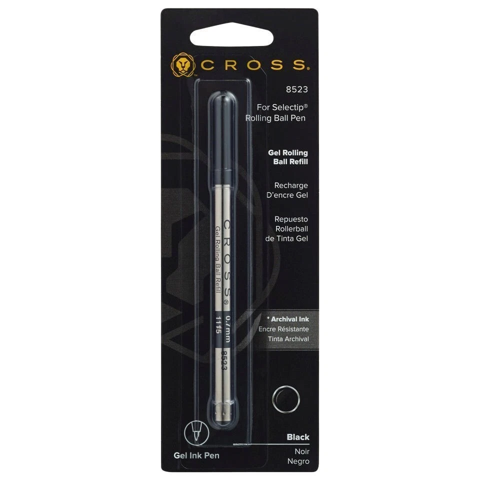 Cross Refill 8523 Genuine Rolling Ball Selectip Gel Rollerball Pen Black 0.7mm