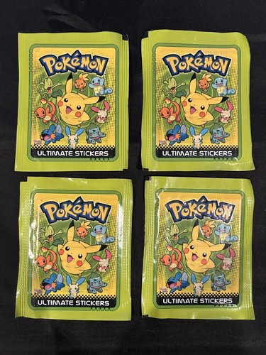 2005 Merlin Pokemon Ultimate Series 7 Vintage Sealed Sticker Packs - Lot 20x - Picture 2 of 3
