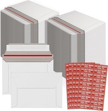 100 Pack Rigid Mailers 4.5X6.5 Inch Self Seal Document Mailers, Protective Fl