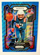 2023 Panini Prizm Kyle Dugger BLUE Wave Prizm Card SP #/199 Patriots Star!