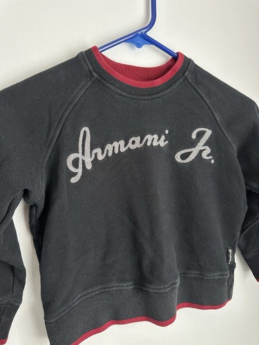 armani jr boys sweater vintage Blue Red Size 4 A Armani Junior - Picture 2 of 6