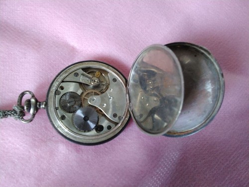 Orologio da tasca SEIKO EDMOND EMPIRE cassa argento 43 mm 54 g vintage autentico - Foto 4 di 5