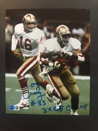 Roger Craig Hot! signed autographed 49ers Montana 8x10 photo Beckett BAS coa