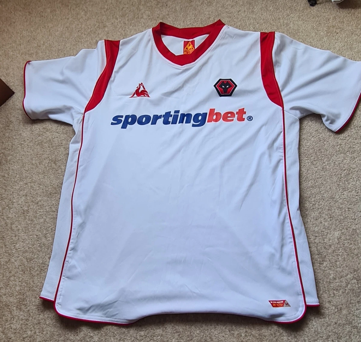 Maillot De Football Wolverhampton Wanderers 2008/2009 - Taille L, Orange, Occasion
