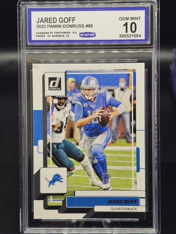 2022 Donruss Football #88 Jared Goff Detroit Lions CCG 10