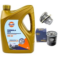 MotoröL Filter Set 0W-30 4 Liter + ÖLablassschraube FüR Dacia Sandero II Renault