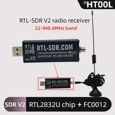 SDR Software-Defined Radio Receiver RTL-SDR V2 RTL2832U equipped with FC0012 tun