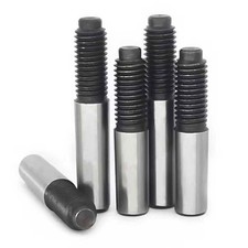 D10 M10 45# Steel Male Thread Tapered Pin Tail Round Cone Pins Dowels GB881  [