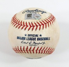 Braves @ Nationals 9-24-23 Game-Used Baseball Orlando Arcia / Joan Adon COA