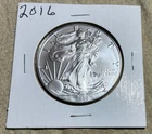 2016 DATED .999 FINE SILVER EAGLE WALKING LIBERTY DOLLAR BULLION ROUND COIN BU
