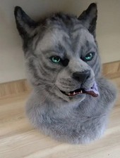 Lynx Fursuit Head Handmade Realistic Cat Mask Animal Cosplay Costume