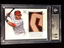 2015 National Treasures GAME USED PATCH ROOKIE Yasmany Tomas, item 9