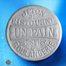 BELGIQUE - Jeton - Token - Jeton pour un pain, Boulangerie Maison du peuple, Alu