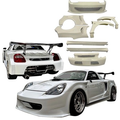 2000-2005 Toyota MR2 ModeloDrive FRP WSPO GT Wide Body Kit MRS