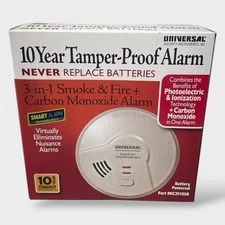Universal 10 Year Tamper Proof 3 in 1 Smoke Fire & Carbon Monoxide MIC3510SB