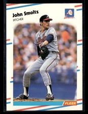 1988 Fleer Update #U-74 John Smoltz Rookie RC